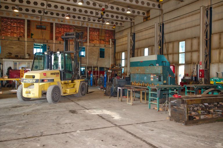 Photo of the work shop at Hubert Sabourin Inc. in Alexandria. Photo by Jeff Poissant, RGD. Images used on a website we designed and host at www.hubertsabourin.com.