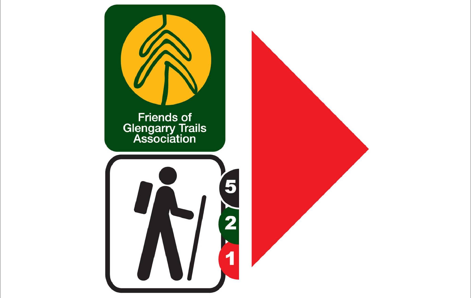 Outdoor directional road sign designed by Jeff Poissant, RGD.