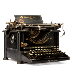 A photo of an old typewriter