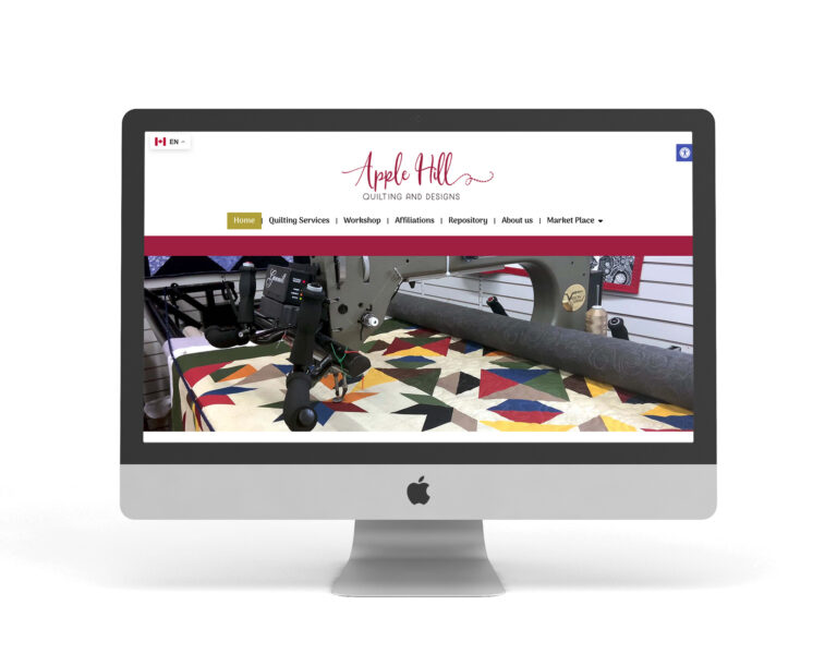 Apple Hill Quilting and Design in Cornwall, Ontario. Website design and hosting by Evolving Media and Design.