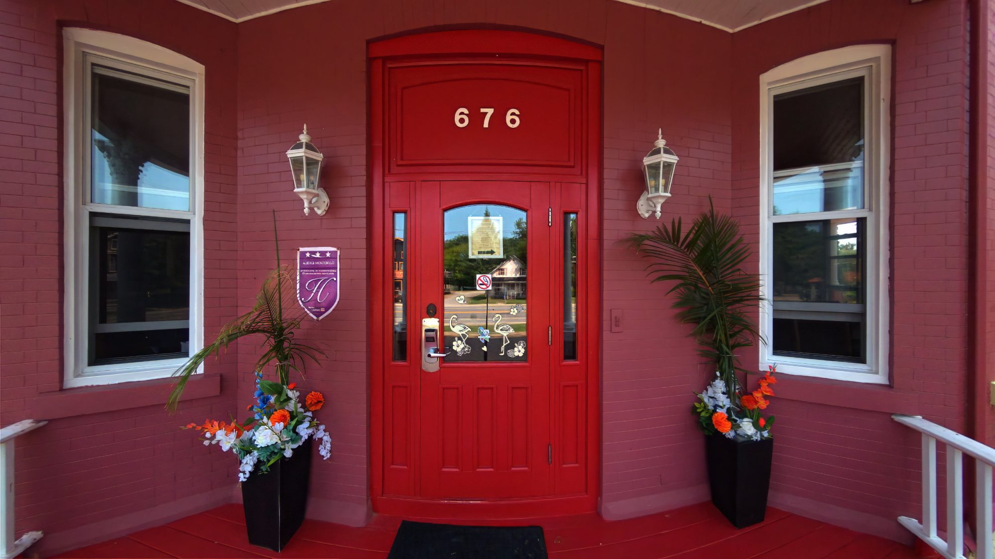 Entrance to the Auberge Montebello Hotel by Jeff Poissant.