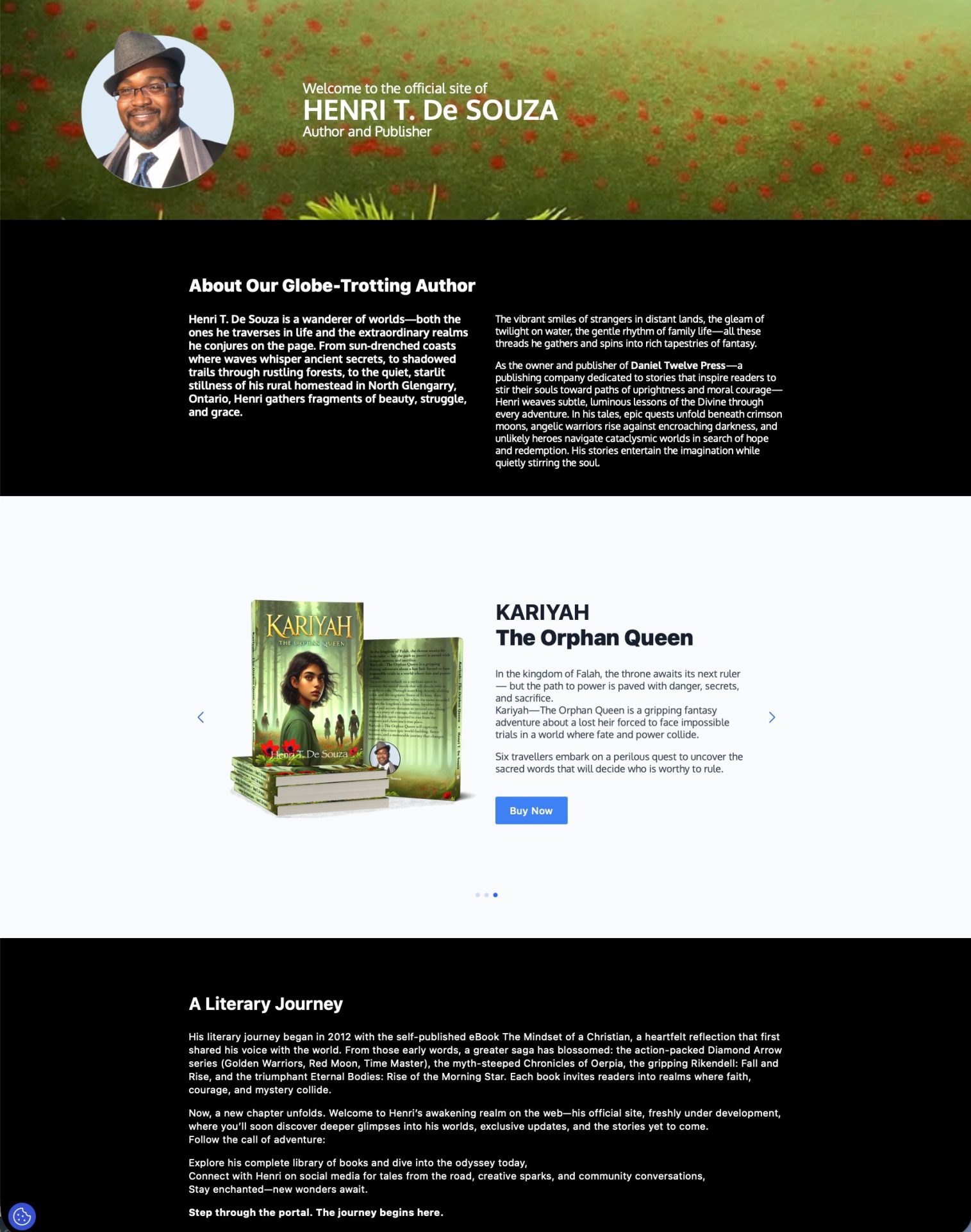 Henri T. DeSouza website designed by Jeff Poissant, RGD