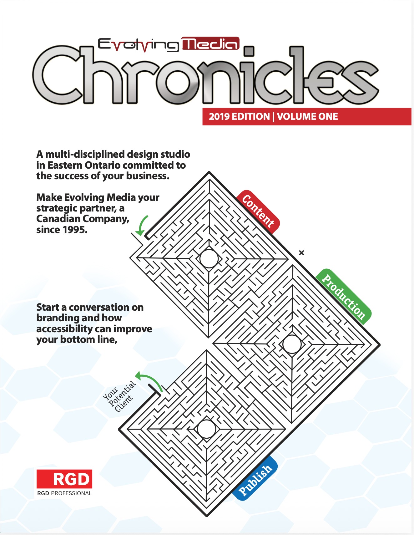 Evolving Media Chronicles 2019 by Jeff Poissant, RGD.