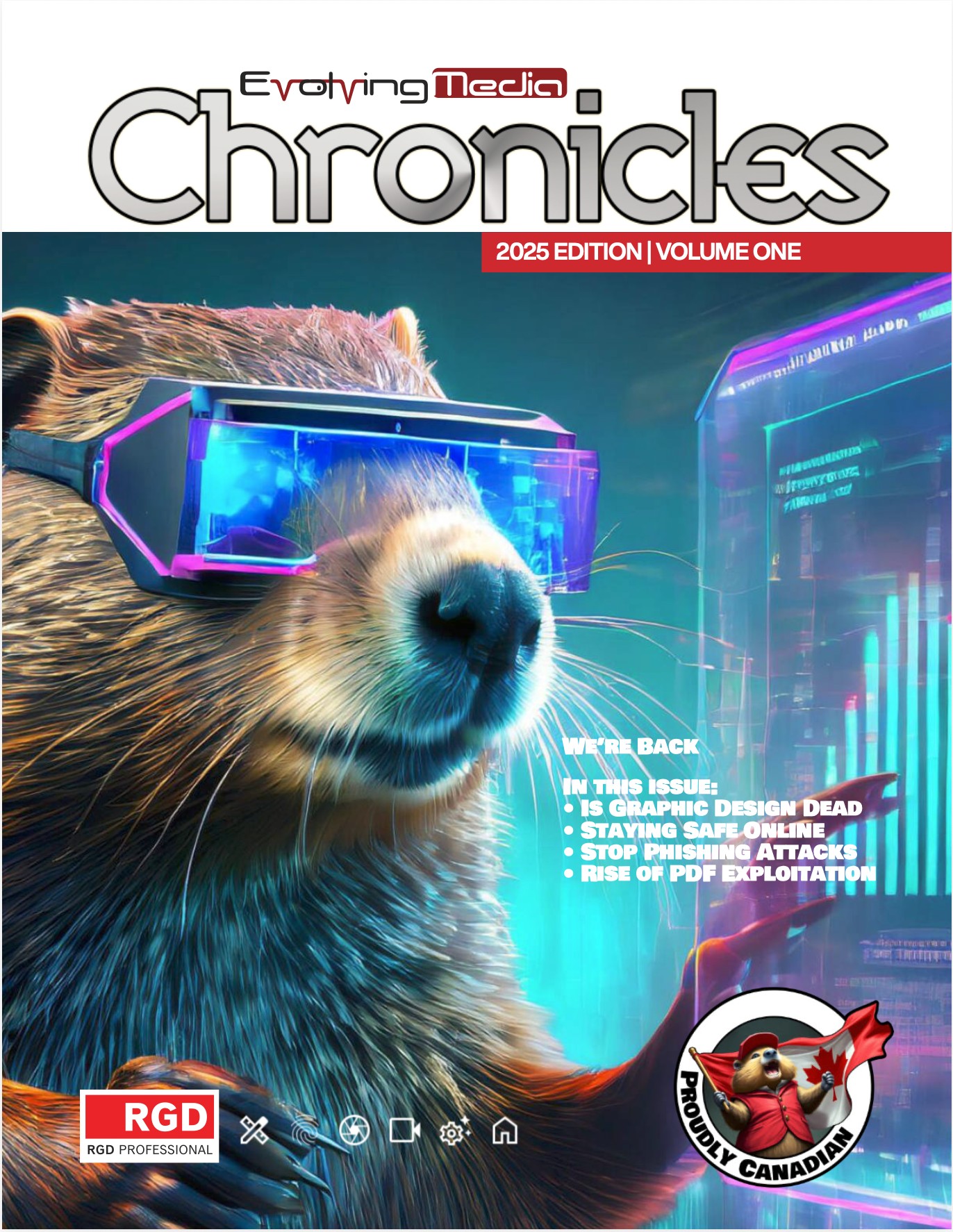 Evolving Media Chronicles 2025 by Jeff Poissant, RGD.