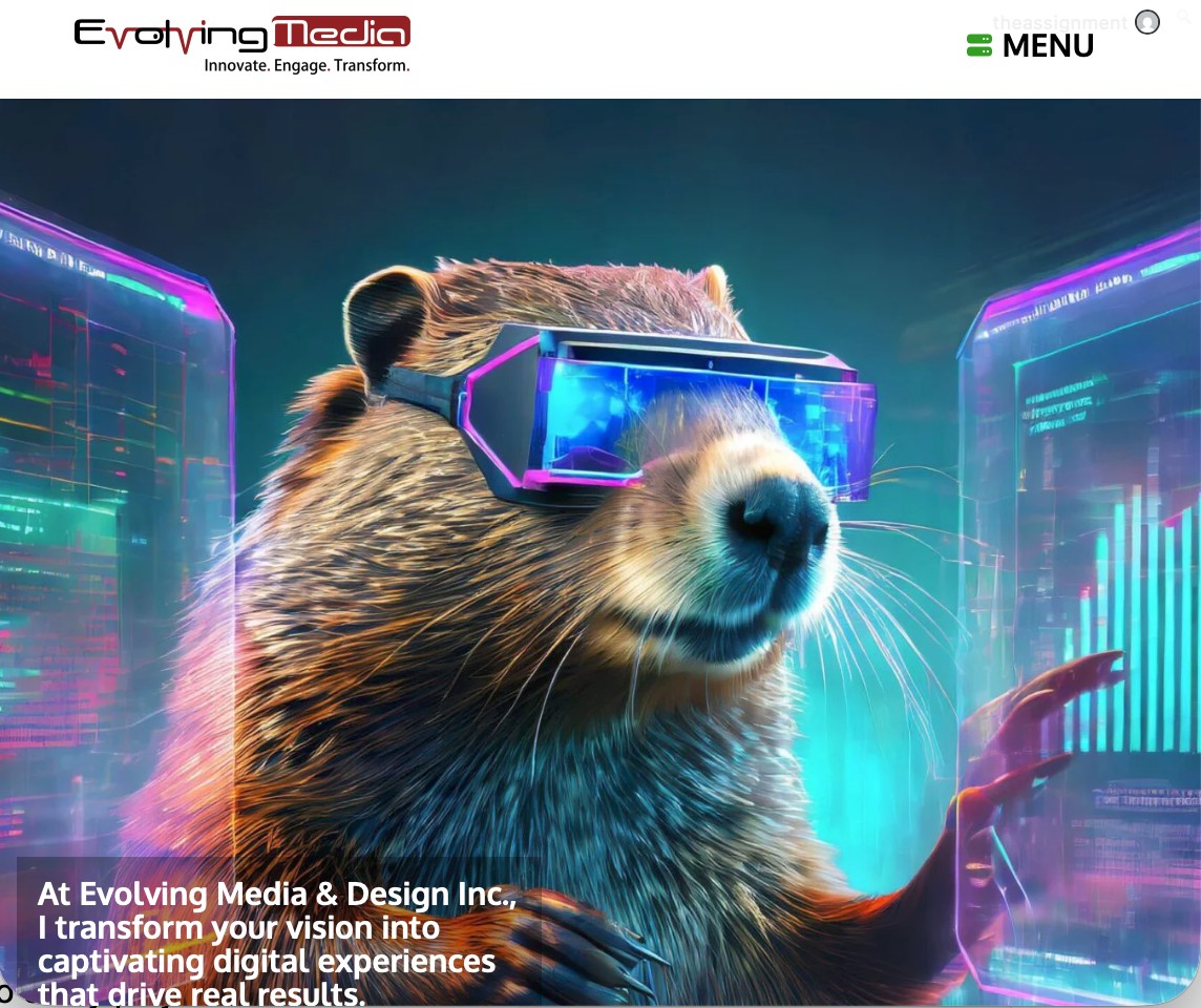 Our Beaver mascot managing the servers and scheduling the next projects.